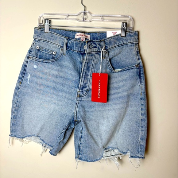 Lucky Brand Pants - Lucky Brand Distressed Light Blue Jean Shorts